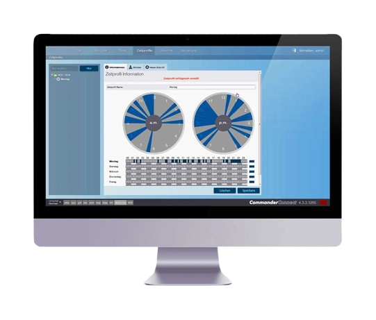 Bedienoberfläche Commander Connect Schlüsselschrank