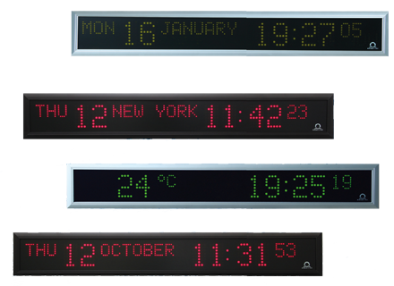 Mobatime-Horloge numérique-Horloge d'intérieur-Calendrier-DK-pka