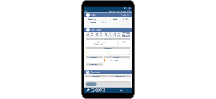 Mobile-Zeiterfassung-APP-Übersicht